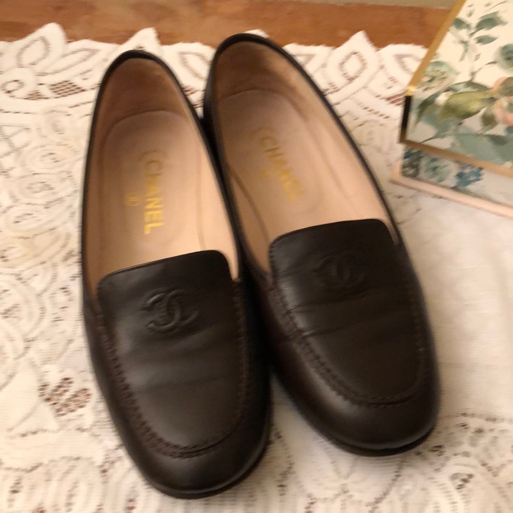 Chanel Brown Loafers